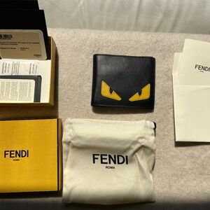 FENDI Leather Monster Men’s Wallet